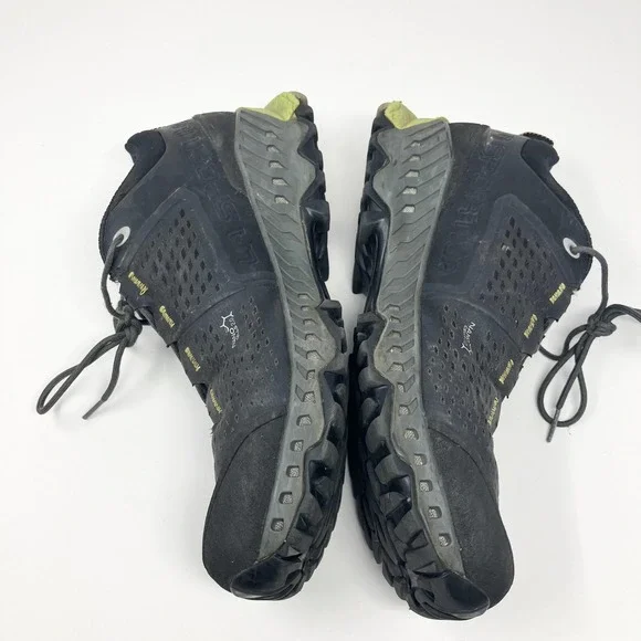 La Sportiva Spire GTX Shoes Mens Size 10 Black Gray Gore Tex Hiking Vibram - Picture 3 of 8